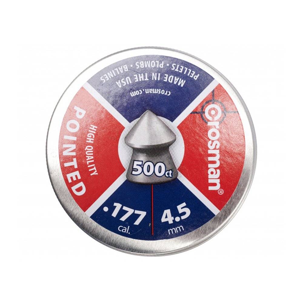Пуля пневматические "Crosman Pointed" (500шт) кал. 4,5 мм., 0,47 гр.