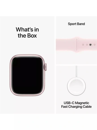 Умные часы Apple Watch Series 9 41 мм Aluminium Case GPS Pink Light Pink Sport B M/L