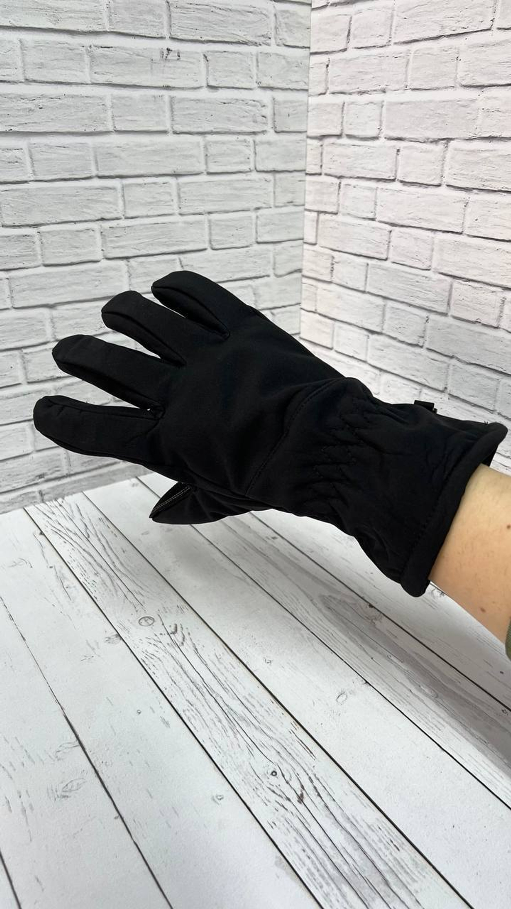 Тактические перчатки softshell черный