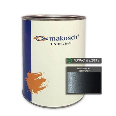 Автоэмаль makosch/MITSUBISHI A02, Базовая эмаль, серый, перламутр, 800мл.