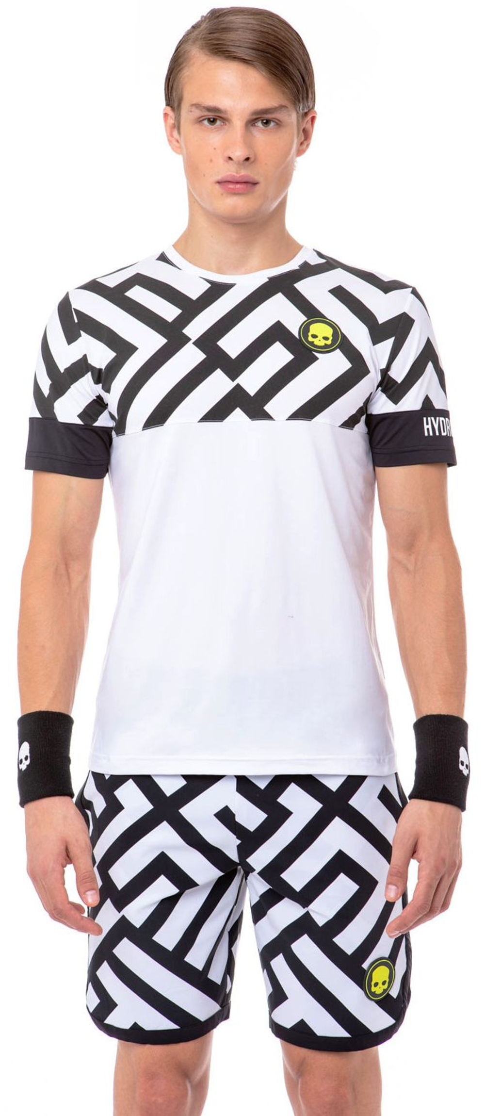 Мужская теннисная футболка Hydrogen Tech Labyrinth Tee
