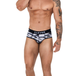 Серые мужские трусы-брифы Navigate Piping Brief (Размер: XL) (Цвет: серый)