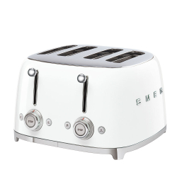 Тостер Smeg Стиль 50-х годов для 4 тостов TSF03WHEU белый