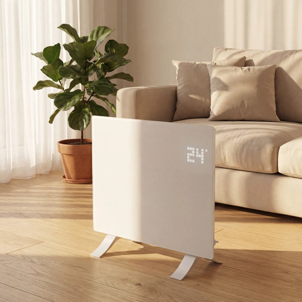 Конвектор электрический 1000 Вт Denzel OptiPrime-1000 Wi-Fi, тачскрин, цифровой термостат (98121)