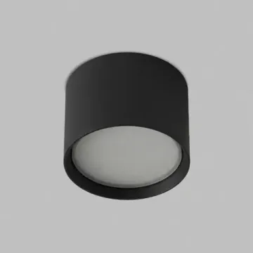 Точечный накладной светильник 1*GX53 DK-DH2600-BK чёрный Pillar Denkirs