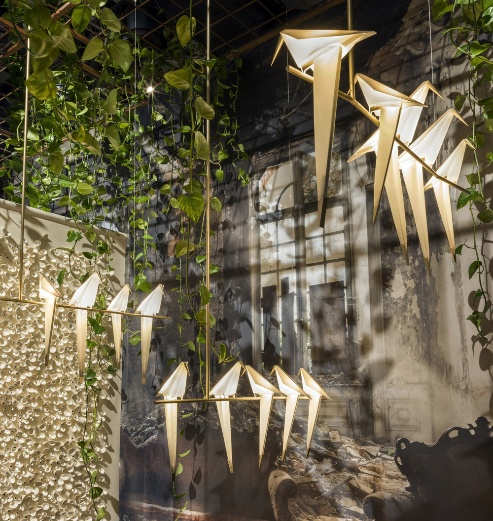 Pendant design lamp  PERCH by Moooi (5 lampshades)