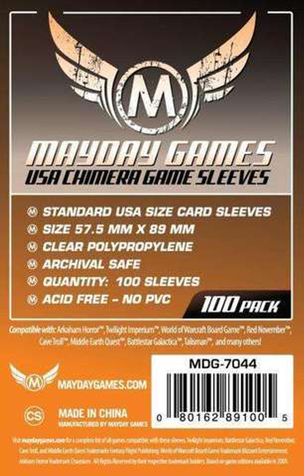 MayDay Games USA Chimera Game Sleeves  57.5mm x 89mm
