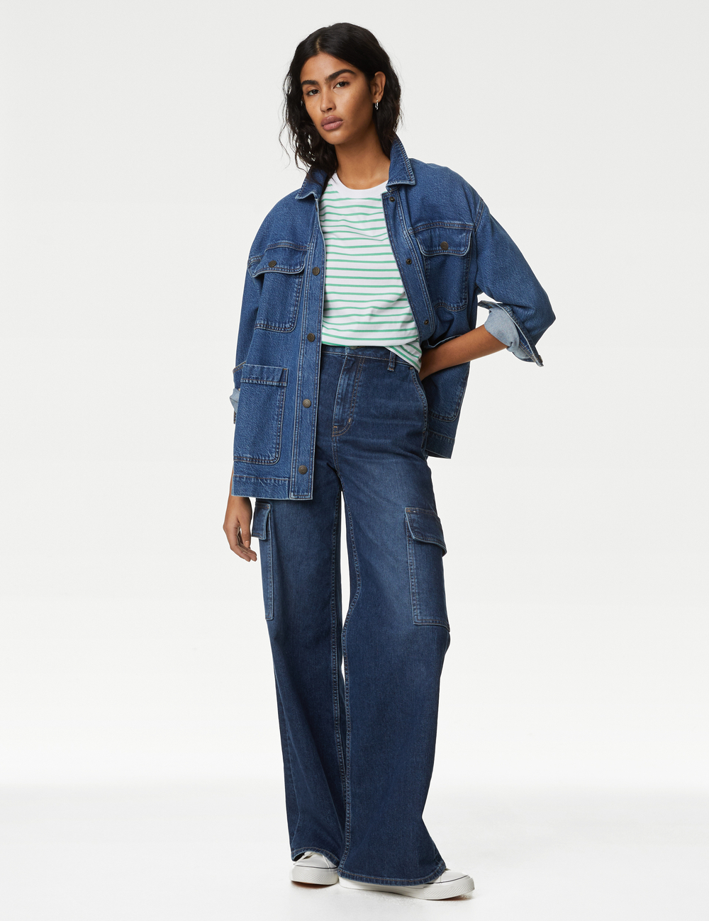 Футболка с коротким рукавом из чистого хлопка T41007391 - Marks & Spencer