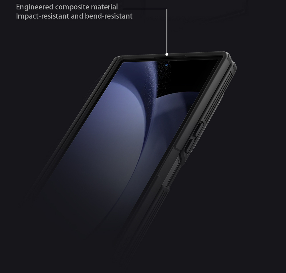 Чехол черный с MagSafe для смартфона Samsung Galaxy Z Fold 8 Ultra, серия CamShield Prop Magnetic (версия с прозрачной крышкой объектива) от Nillkin