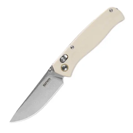 Нож складной SRM 255L-GT2 Medal Stonewash (10Cr15CoMoV, Ivory G10)