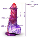 Фантазийный фаллоимитатор-гигант на присоске 24см Bior Toys Magic Hero MH-13051