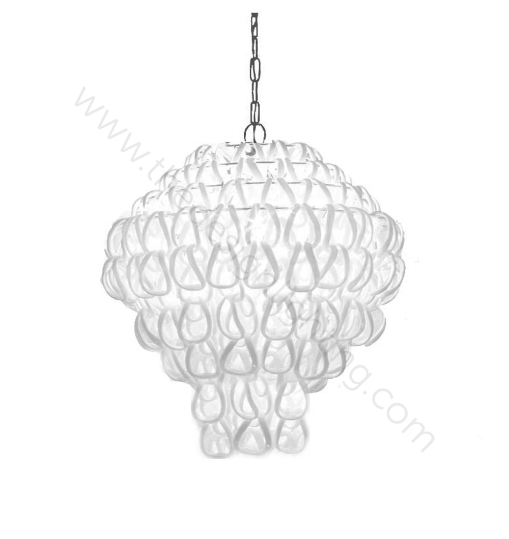 Pendant design lamp Giogali SP 80 A by Vistosi (Clear)