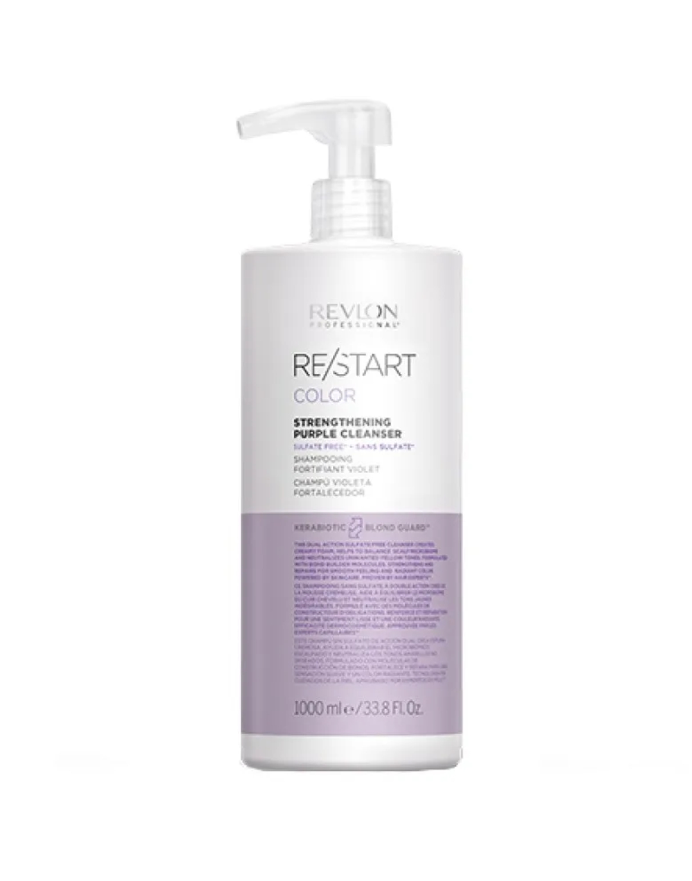 Укрепляющий фиолетовый шампунь Revlon Professional Restart Purple Cleanser Shampoo 1000 мл