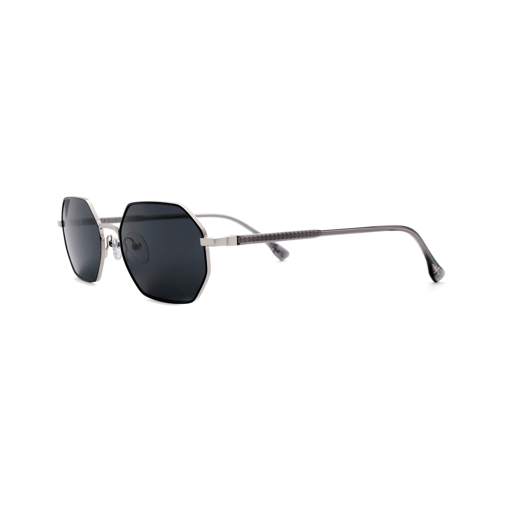 Очки Elfspirit Sunglasses 1229 c.005 многогранник черные с серебром