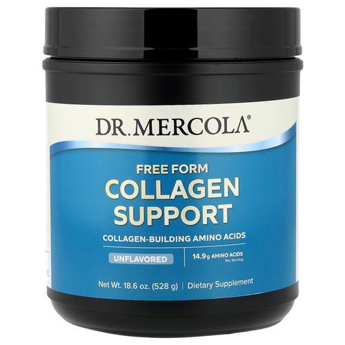Dr. Mercola, добавка с коллагеном в свободной форме, без добавок, 528 г (18,6 унции)