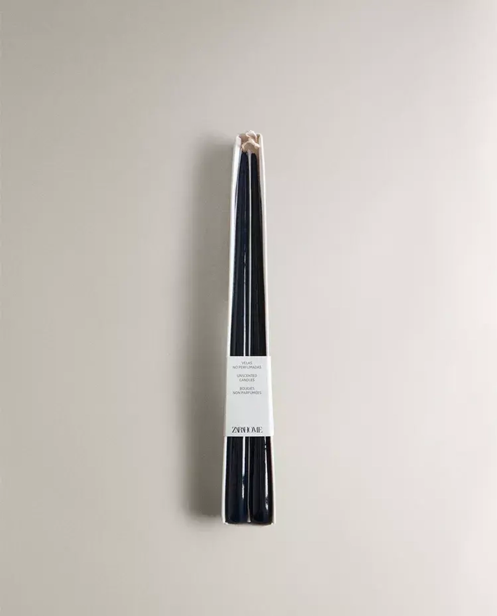 ZARA HOME НАБОР ДЕКОРАТИВНЫХ ТОНКИХ СВЕЧЕЙ ( 2 ШТ.), СИНИЙ