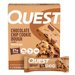 Quest Nutrition, Протеиновый батончик, тесто с шоколадной крошкой, 4 батончика, 60 г (2,12 унции)
