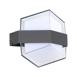358575 STREET NT21 728 темно-серый Ландшафтный настенный светильник IP54 LED 4000K 12W 85-265V KAIMAS