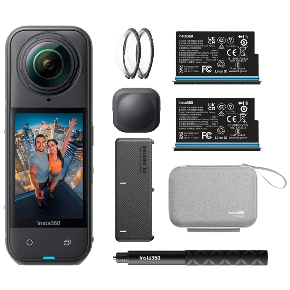 Экшн-камера Insta360 X5 Essentials Bundle черный