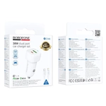 Автомобильное зарядное устройство Borofone BZ34B Type-C Lightning PD38W(1C1A) белый