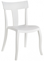 Стул пластиковый Papatya Toro-S Rattan, белый