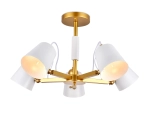 Подвесная люстра TR3101/5 WH/GD белый/золото E14 max 40W D680*370