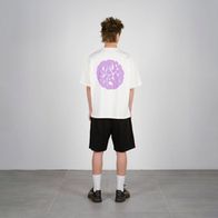 Футболка UNIFORM Heavy Bubble Blur, молочный/сиреневый