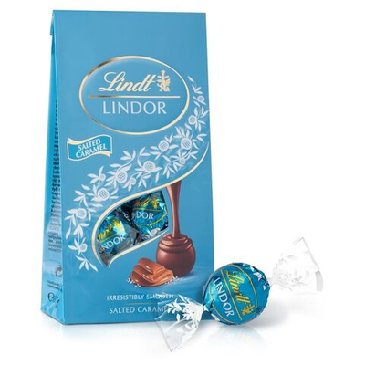 Шоколадные конфеты Lindt LINDOR Salted Caramel соленая карамель 137 г (из Финляндии)