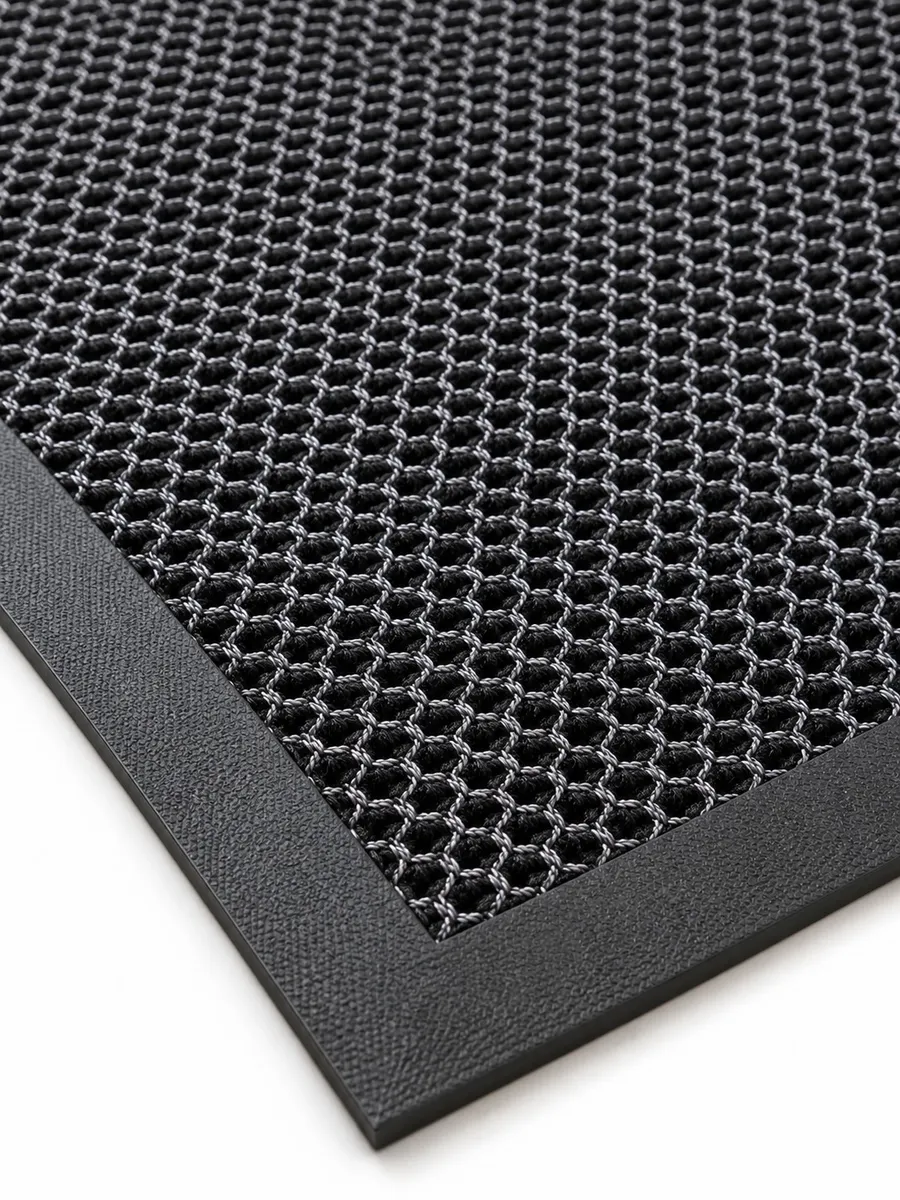 ZALEL Коврик Кольчуга KD103 45х75см. black+grеy 1/25 — фото 3
