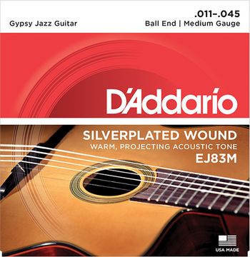 Струны для акустической гитары типа Selmer D'ADDARIO EJ83 M