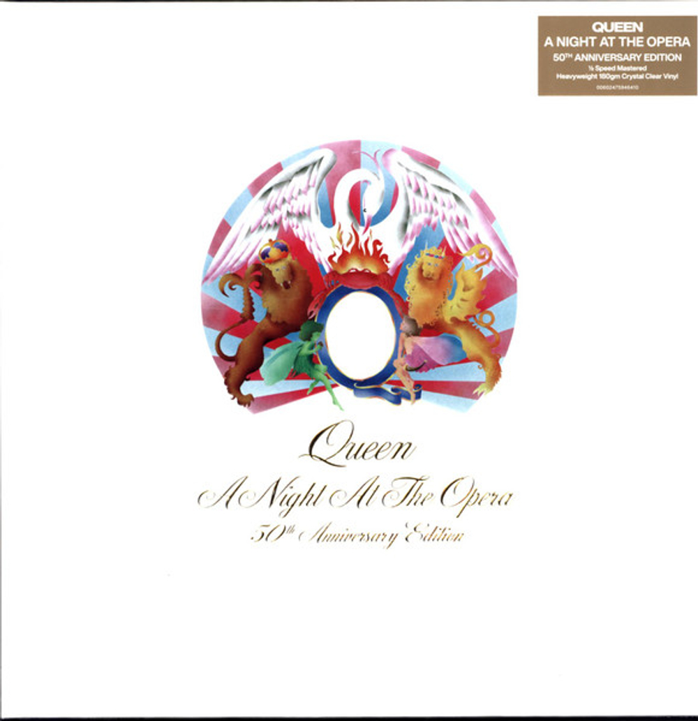 Queen - A Night At The Opera - 50th Anniversary Edition  - Half Speed Mastered, Crystal Clear LP