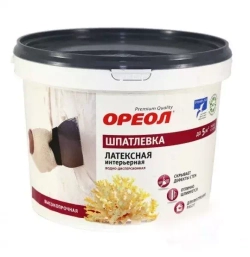 Шпатлевка для внутренних работ латексная Ореол 4 кг