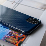 Чехол ТПУ карбон глянцевый для iPhone 11 Pro Max, 011457 Коричневый