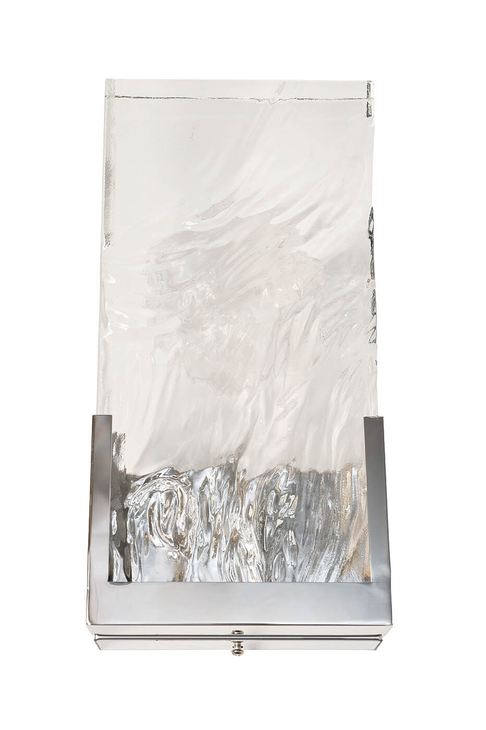Бра настенное 27x14см Garda Deco прозрачное стекло/xромированный металл Garda Decor