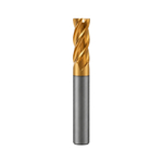 Концевая фреза с угловым радиусом 4 зуба, HRC 55, TiSiN 12х30х75 R1