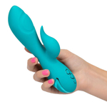 Бирюзовый вибратор-кролик с пульсирующим воздействием California Exotic Novelties Santa Monica Starlet  SE-4350-40-3