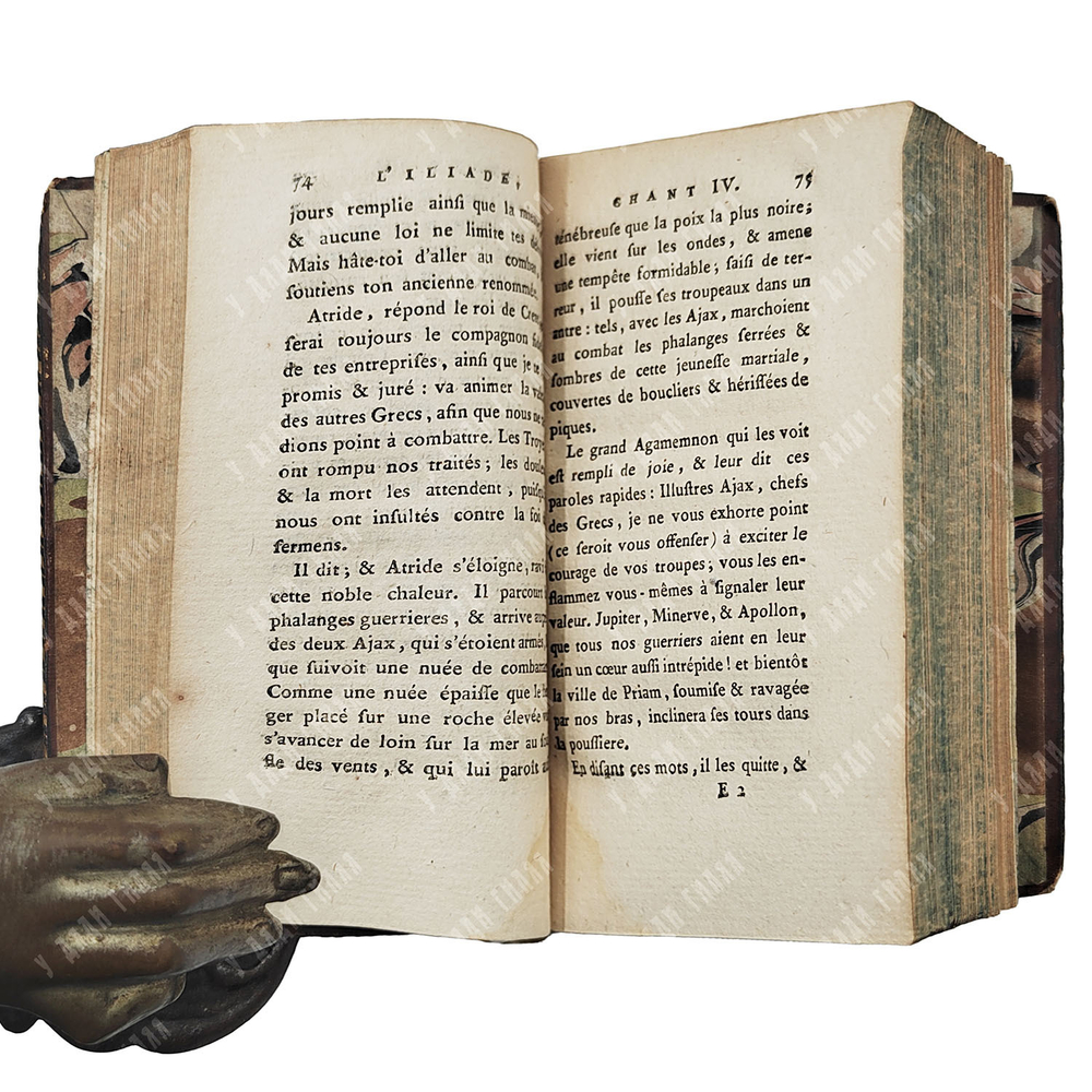Гомер. Илиада (L'Iliade d'Homère). Полный комплект в 12 т. Lyon: Bruyset aine & Cie, 1796.