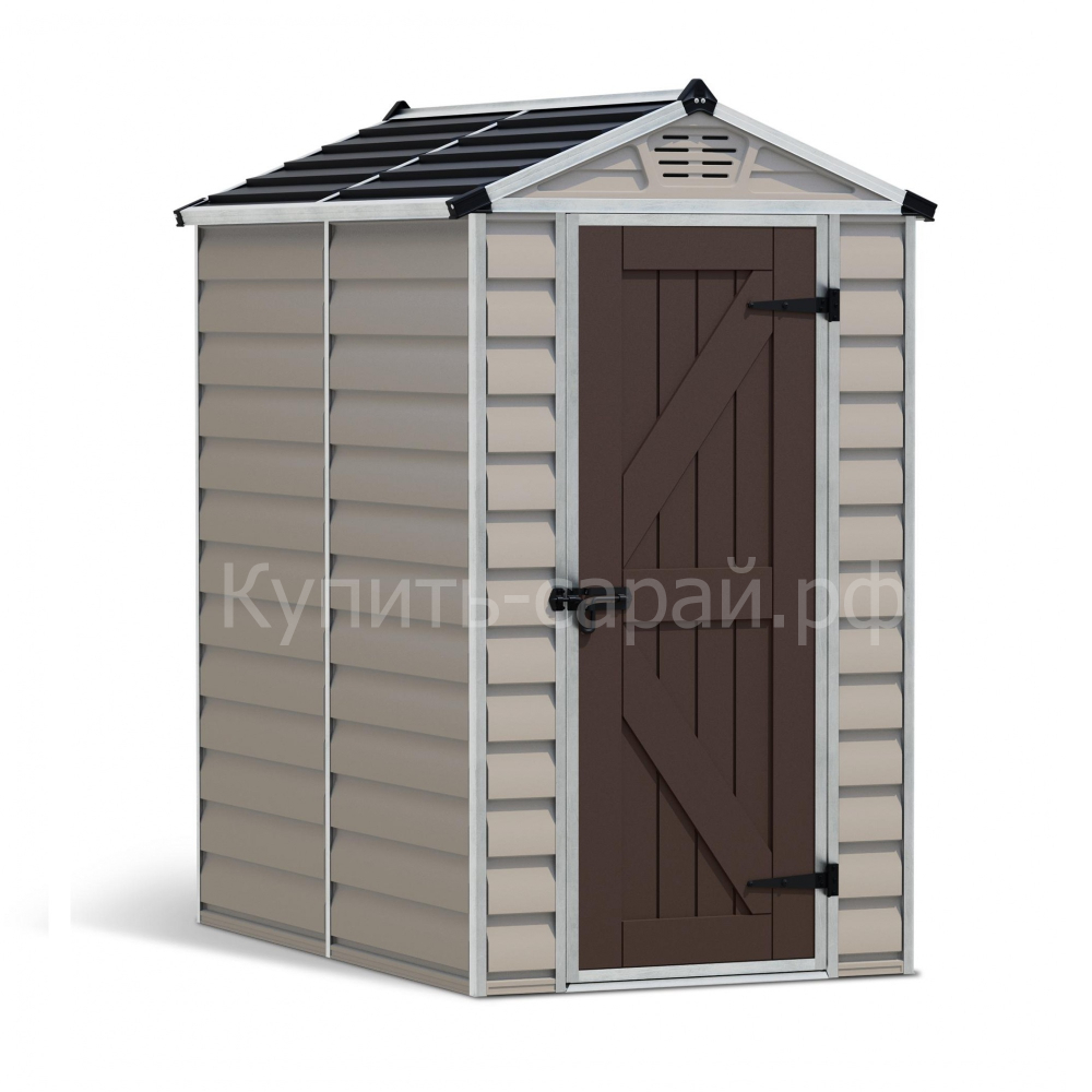 Сарай из поликарбоната Palram SkyLight 4x6 beige