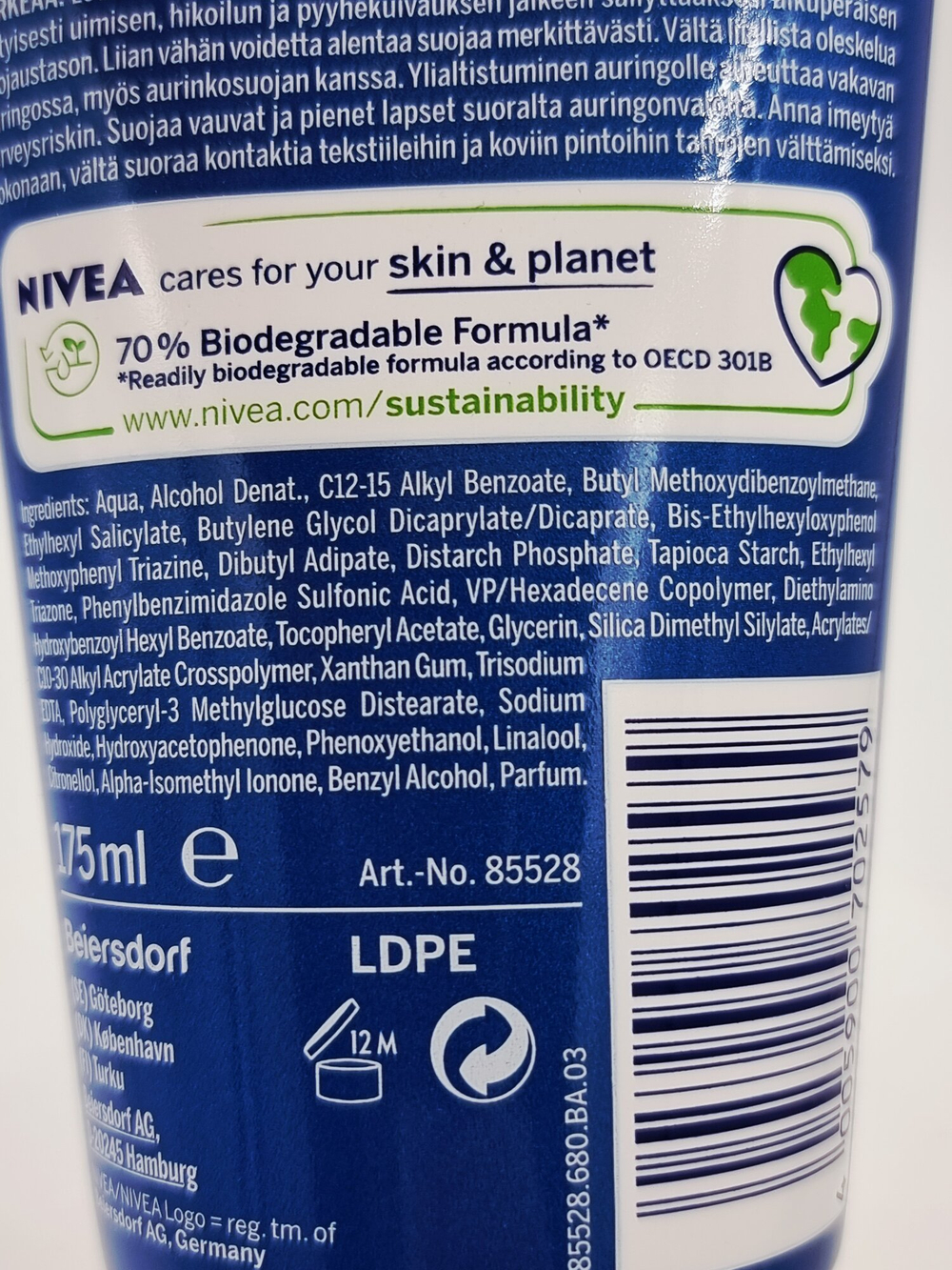Солнцезащитный крем-гель NIVEA SUN Protect & Dry Touch SPF 30, 175 мл (Германия)