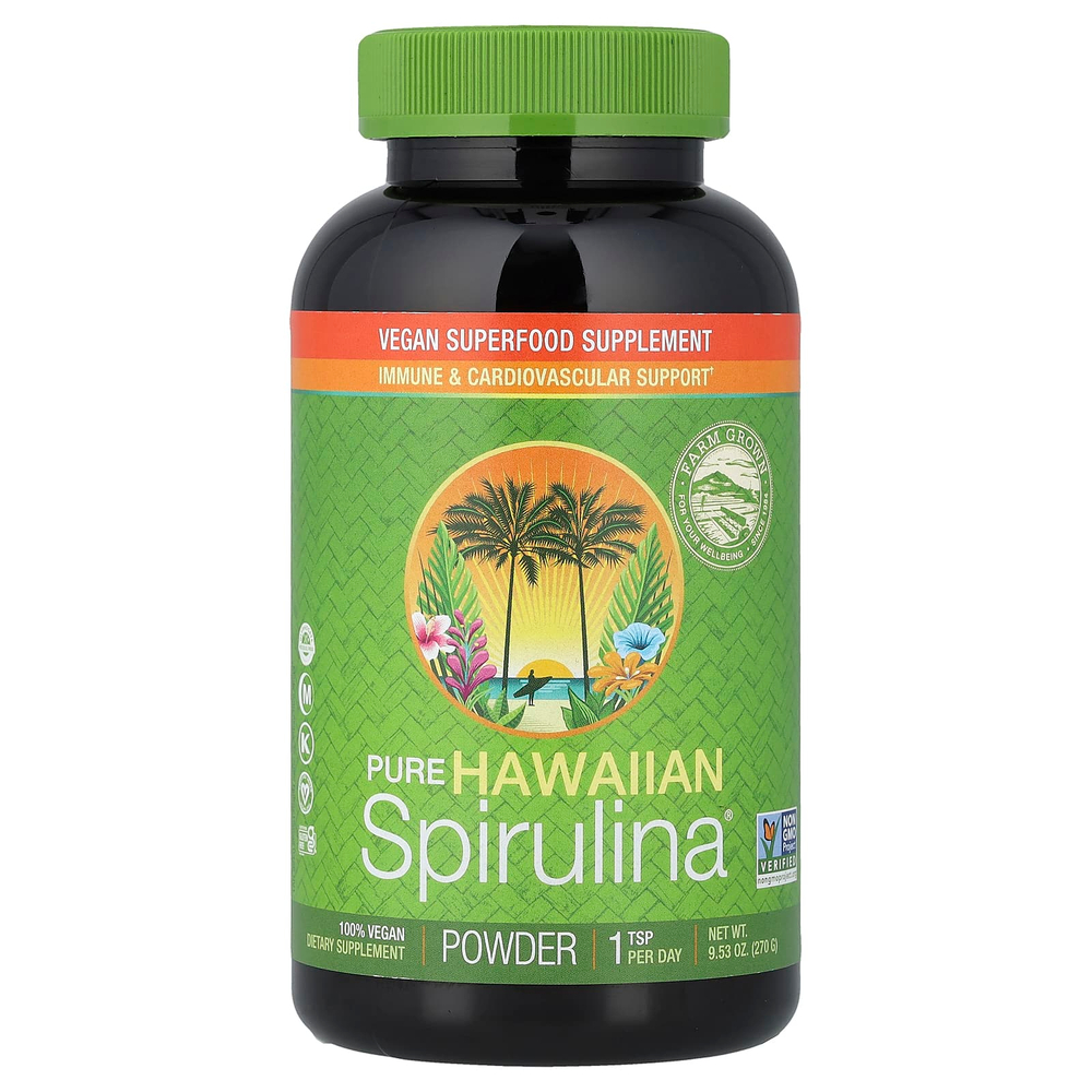 Nutrex Hawaii, Pure Hawaiian Spirulina, гавайская спирулина в порошке, 270 г (9,53 унции)