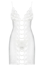 Белая эротичная сорочка со стрингами Bride Chemise SM (42-44) (Цвет: белый)