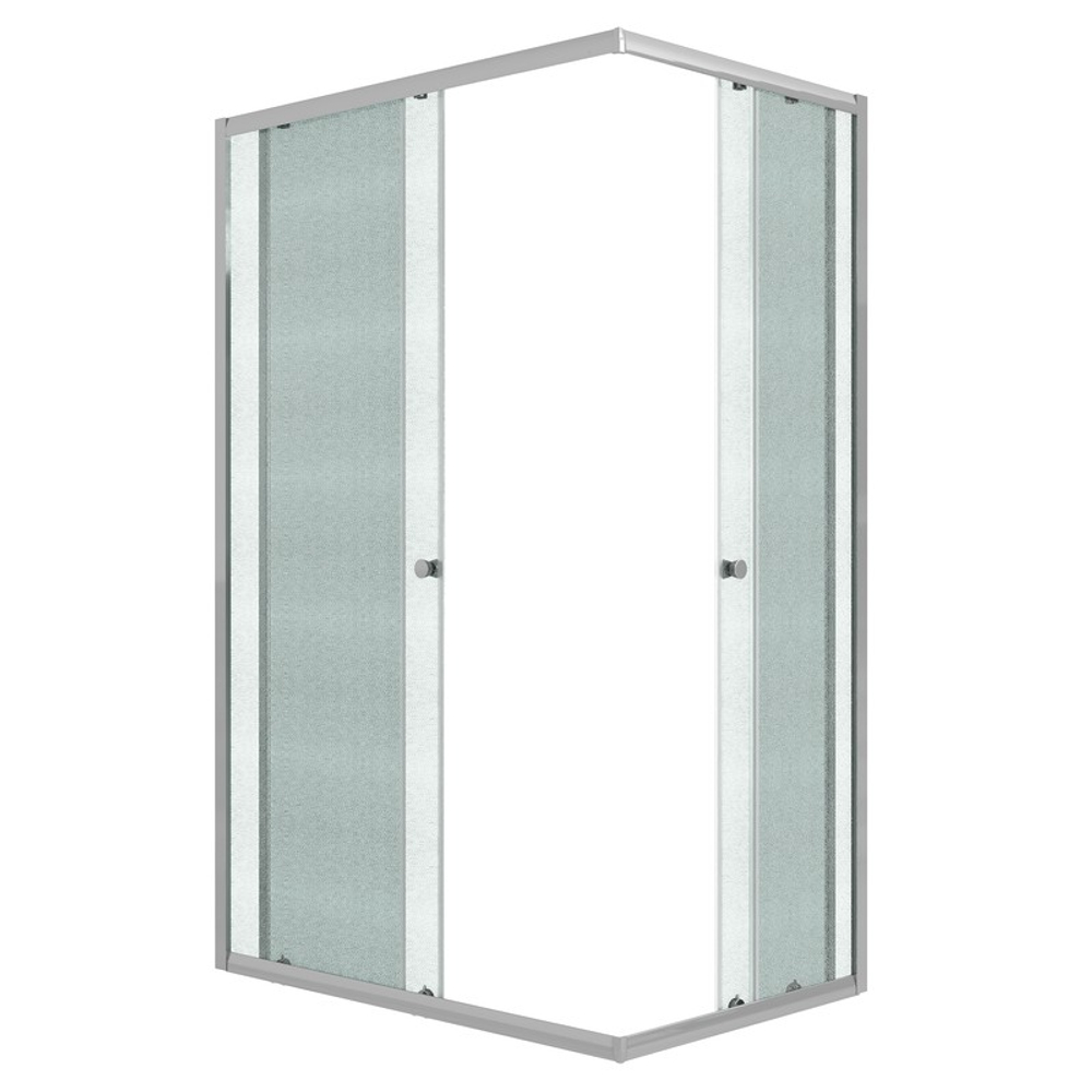 Душевое ограждение Niagara Eco NG-1129-14QMT (120х90х190) прямоугольник,раздвижное,хром,стекло матовое,1 место