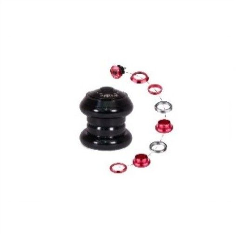 Рулевая колонка MIXIEER 1-1/8"-1/5", безрезьбовая, EC 34/28.6 EC 34/30, подшипники 41.8х45х45, с якорем, высота 30мм, черная