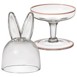 БЛЮДО НА НОЖКЕ С КРЫШКОЙ LEFARD "RABBIT FAMILY" 12*12*23,5 СМ