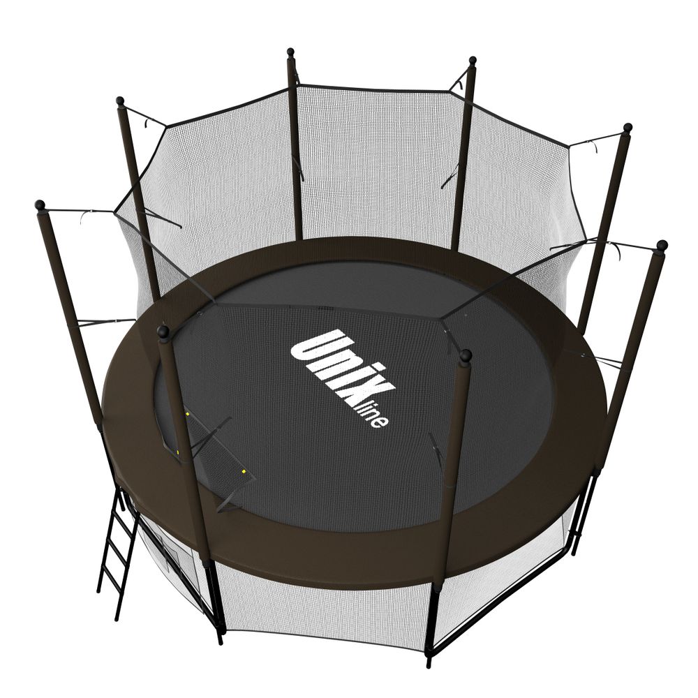 Батут UNIX line Black&Brown 12 ft (inside)