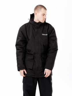 Куртка UNAFFECTED Down Hooded Parka Чёрный