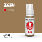 Акриловая краска AK Interactive Ocher Khaki 3GEN Figures, 18мл