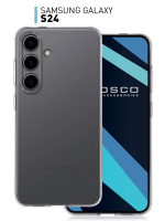 Чехол ROSCO для Samsung Galaxy S24 (арт.SS-S24-TPU-01-TRANSPARENT )