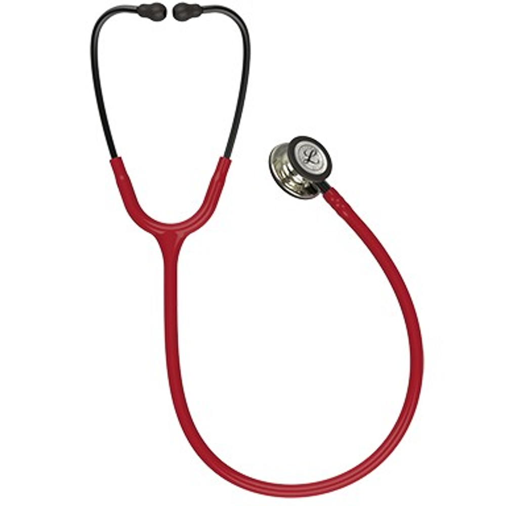 Стетоскоп Littmann Classic III, трубка цвета бургунди, 69 см, акуст. гол. цв. шампанского, черн.нак.