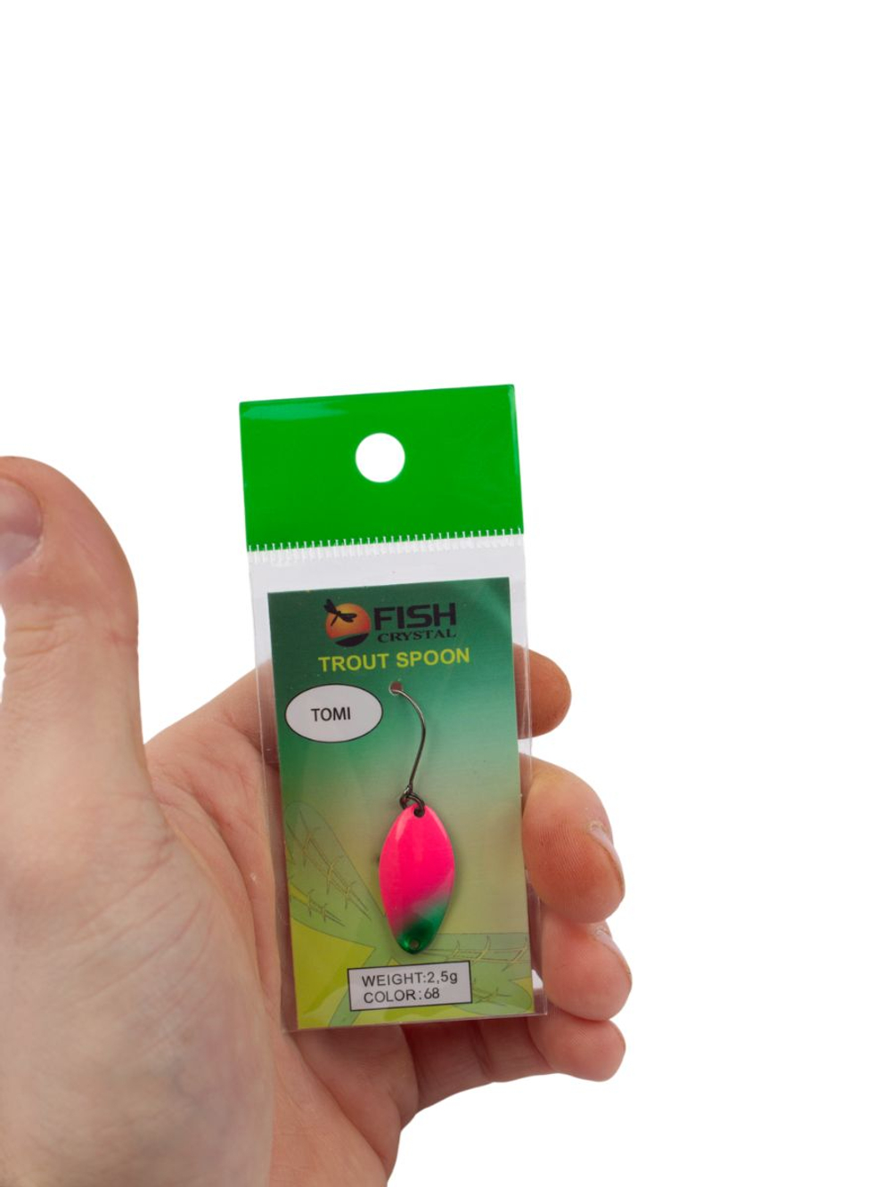 Блесна Fish Crystal TOMI 24 мм 2.5 г на форель цвет 68